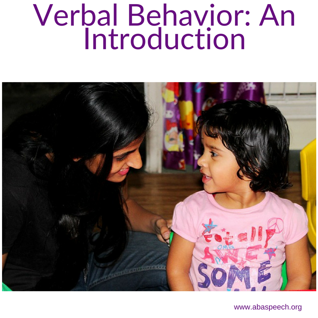 An introduction to verbal behavior