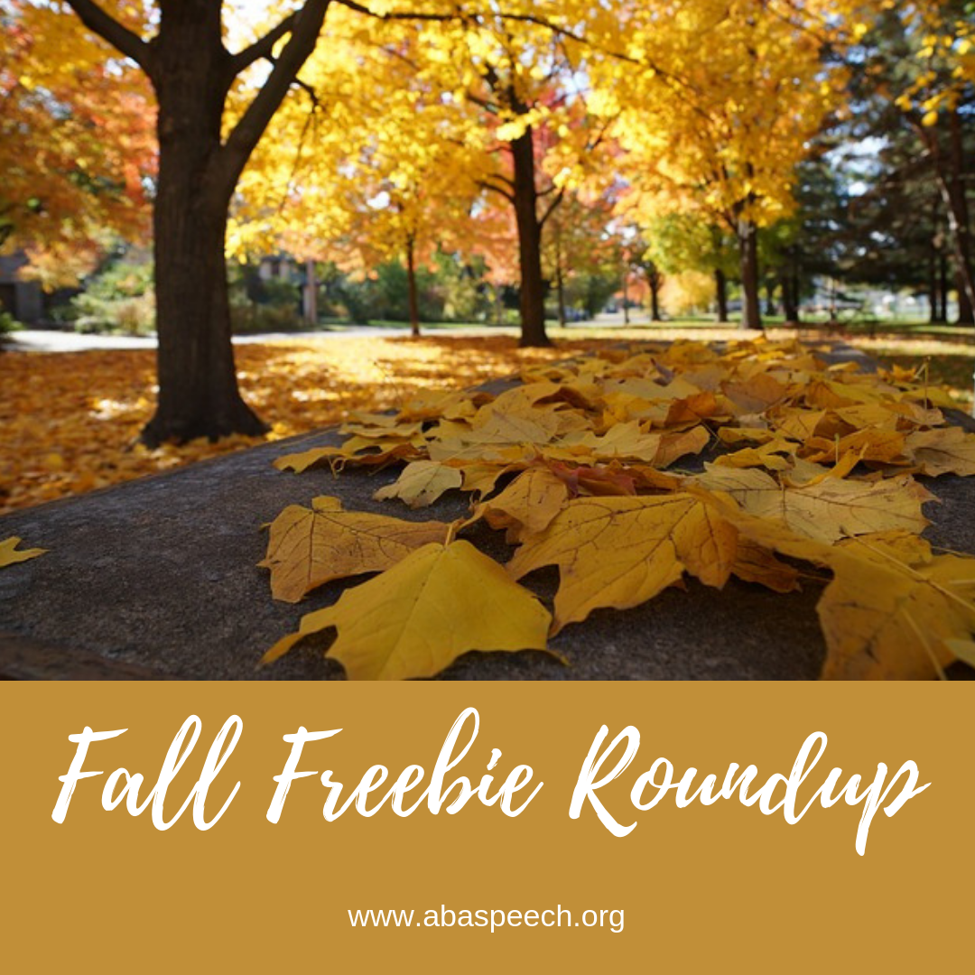Fall free speech therapy resources to make your sessions a breeze.
