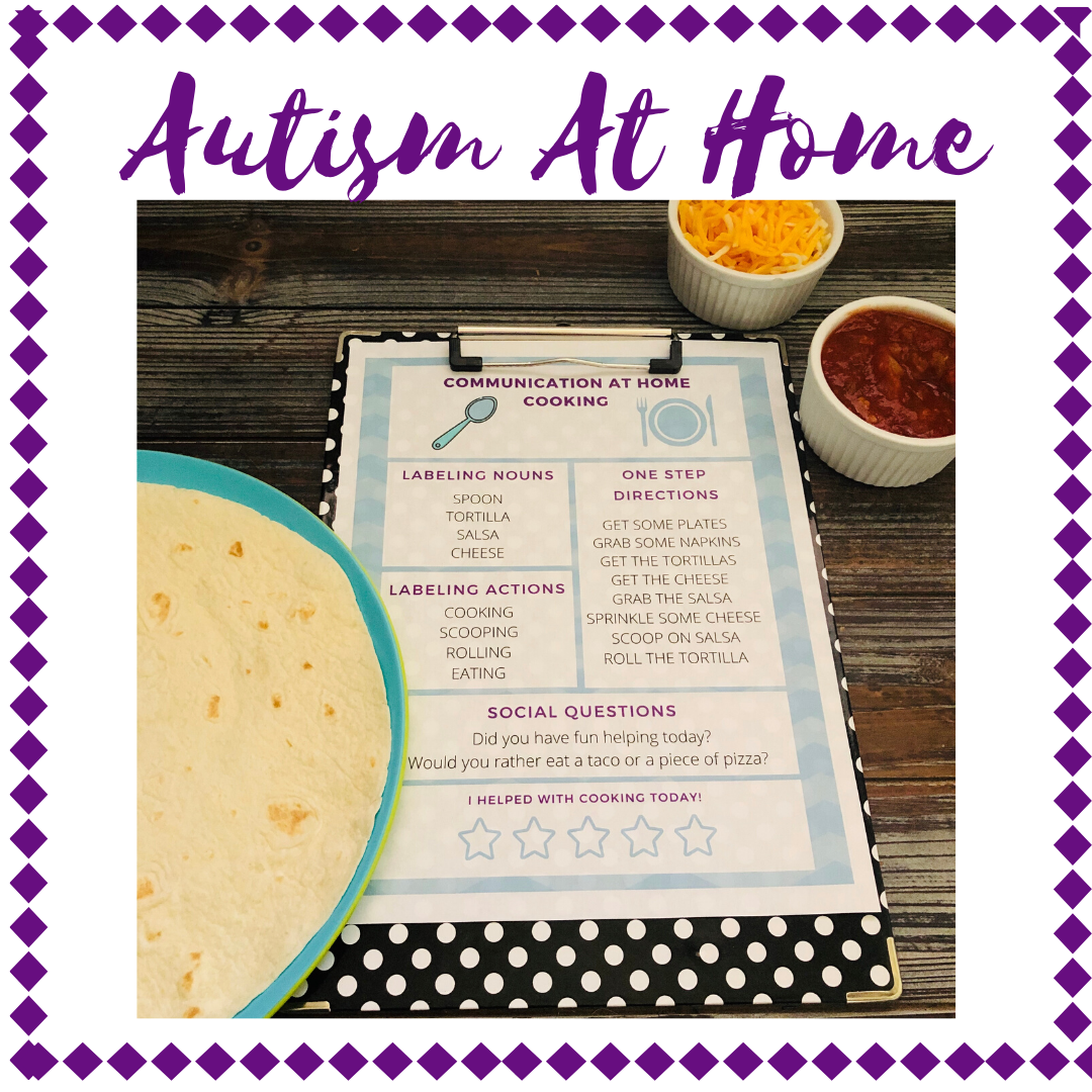 Speech Therapy Ideas For Students With Autism: Communication at Home-Cooking