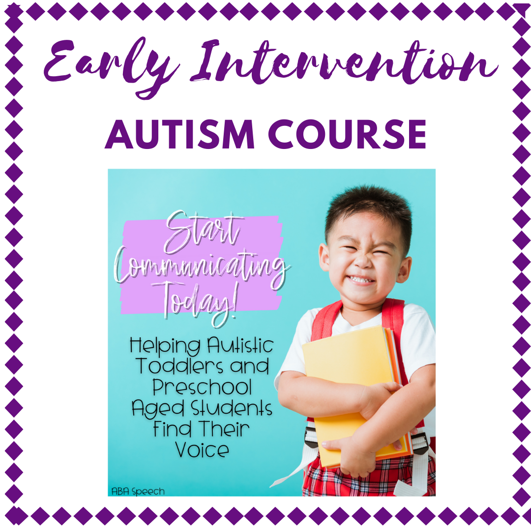 Early Intervention Autism Course