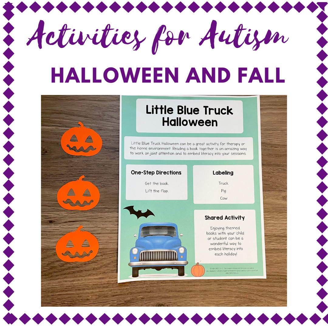 Activities For Autism – Halloween and Fall
