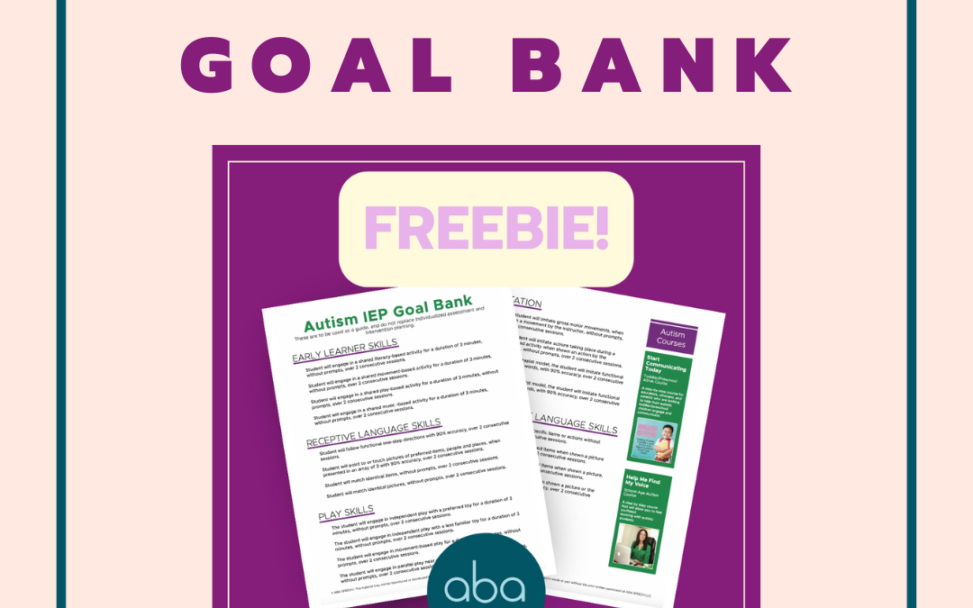 Autism Goal Bank